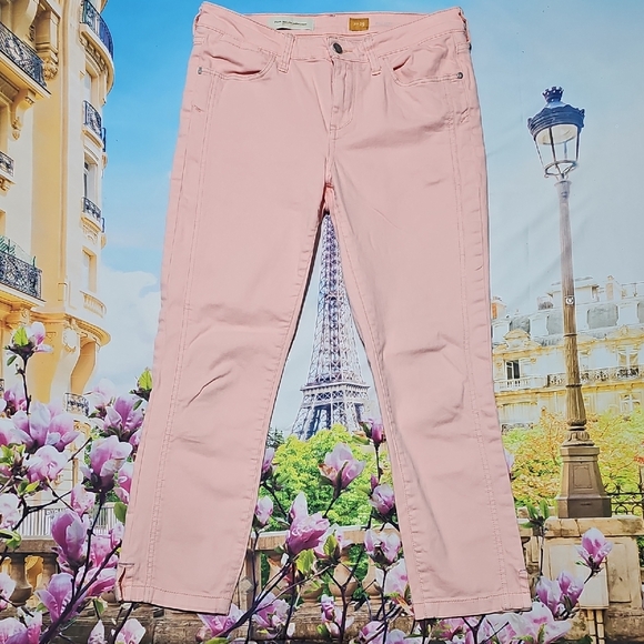 Pilcro and the Letterpress Light Pink Ankle Jeans Size 29 - Picture 2 of 6
